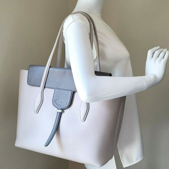 Tod's Handbags - Auth Tods JOY Flap Leather Medium Tote